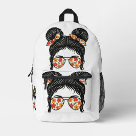 Sac À Dos Imprimé Floral Bun Girl - Summer Chic