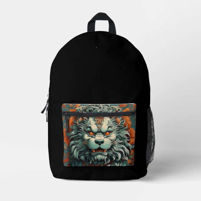 Sac À Dos Imprimé Flu Lion of Wisdom (Recto)