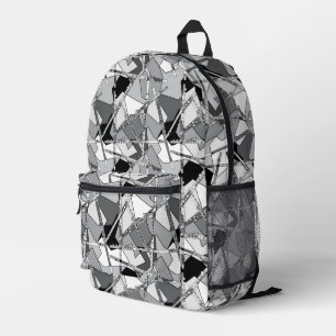 Sac À Dos Imprimé Flutes de chevauchement Monocromatique