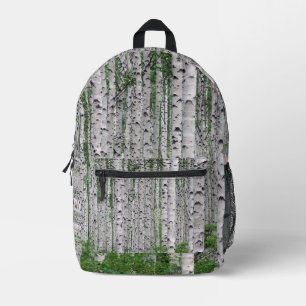 Sac À Dos Imprimé Forêt de Birch Nature