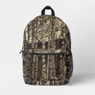 Sac À Dos Imprimé Forêt de Birch Nature