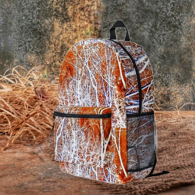 Sac À Dos Imprimé Forêt squelettique II (A backpack that is designed, with the Halloween season in mind!)