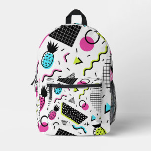 Sac À Dos Imprimé Formes géométriques et ananas
