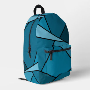 Sac À Dos Imprimé Formes géométriques Turquoises Abstraites