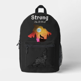 Sac À Dos Imprimé Forts esprits de loup
