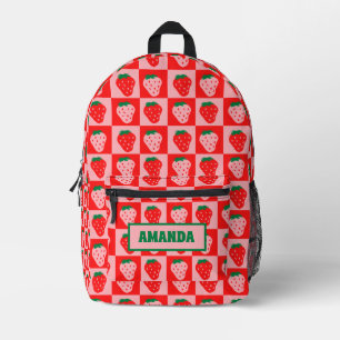 Sac À Dos Imprimé Fraise personnalisée