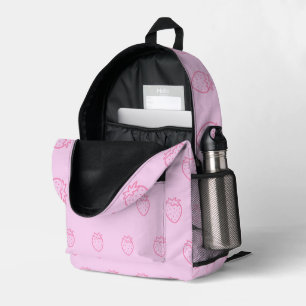 Sac À Dos Imprimé Fraise rose pâle