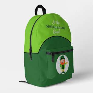 Sac À Dos Imprimé Fredonnements Leprechaun Saint-Patrick
