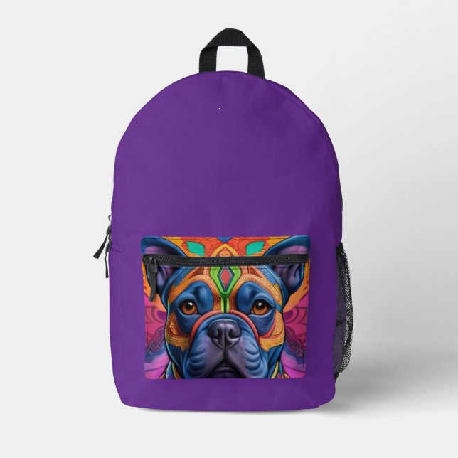 Sac À Dos Imprimé Frenchie Fun Birthday Fantasy  (Recto)