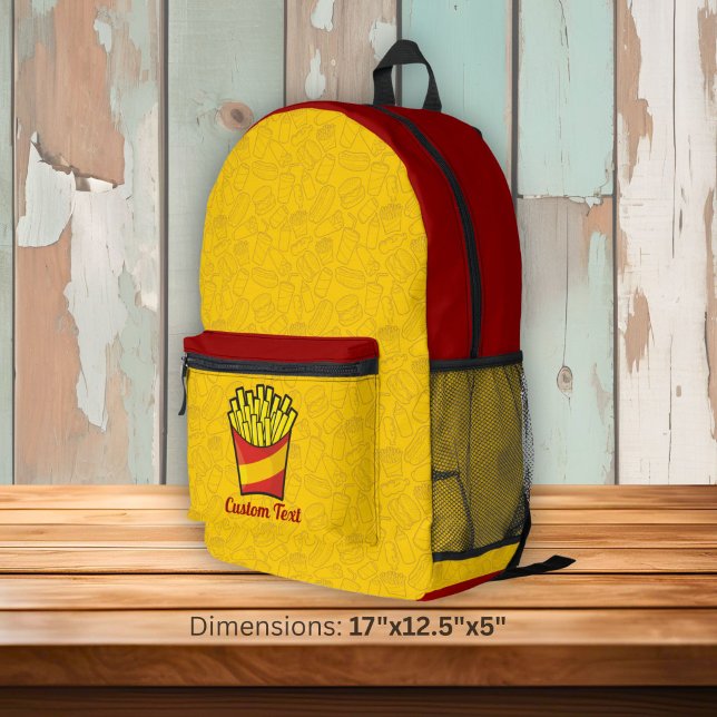 Sac À Dos Imprimé Frites (Créateur téléchargé)