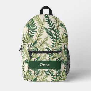 Sac À Dos Imprimé Frondes Fern