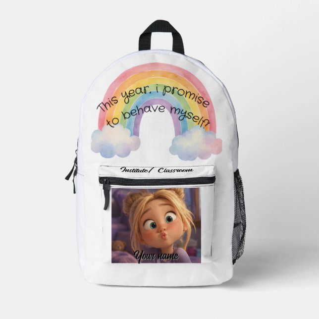 Sac À Dos Imprimé fun customizable backpack (Recto)