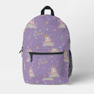 Sac À Dos Imprimé Funny Birthday Unicorn