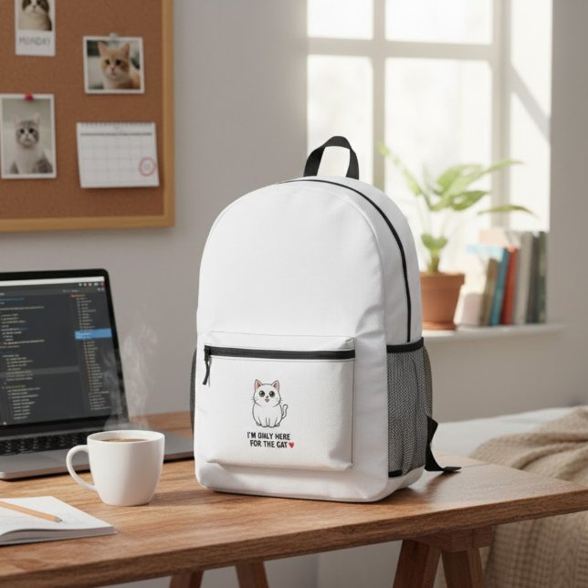 Sac À Dos Imprimé Funny Cat Lover Valentine Mousepad - I'm Only Here (Créateur téléchargé)