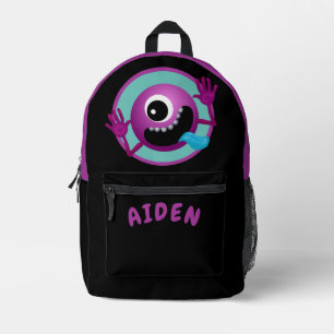 Sac À Dos Imprimé FUNNY EYEBALL MONSTER KIDS Personnalisé