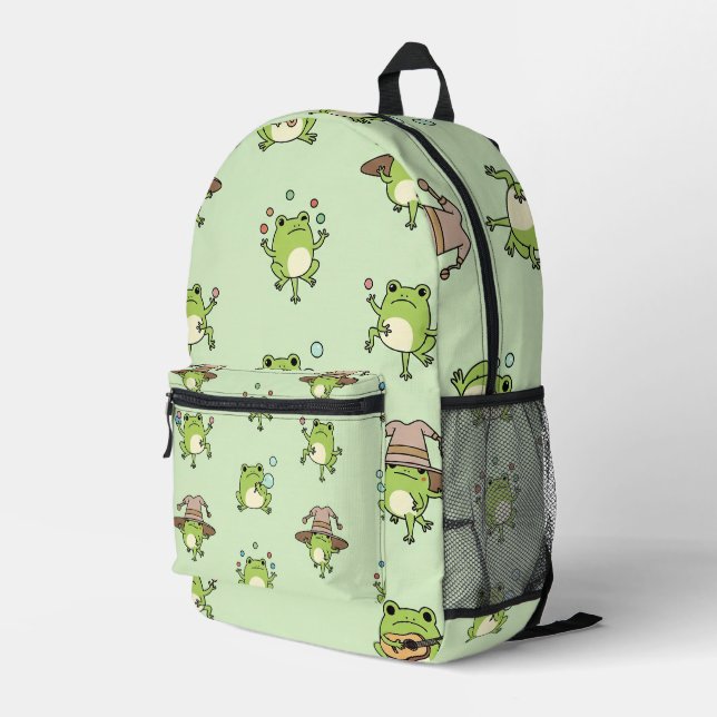 Sac À Dos Imprimé Funny Frogs on the Go (Coin arrière droit)