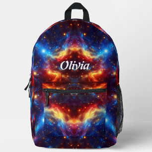 Sac À Dos Imprimé Fusion de galaxie - l'espace démarre un nom person