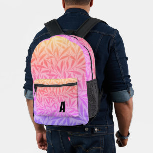 Sac À Dos Imprimé Fusion verdoyante : Mode multi-couleurs stylisée"