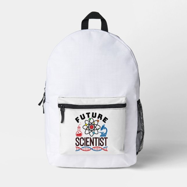 Sac À Dos Imprimé Futur scientifique Lover STEM (Recto)