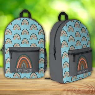 Sac À Dos Imprimé Garçons arc-en-ciel bleus mignons