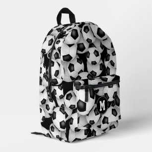 Sac À Dos Imprimé garçons filles monogrammed soccer balls motif