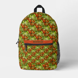 Sac À Dos Imprimé Garden Cherry Tomates Nature Motif Personnalisé