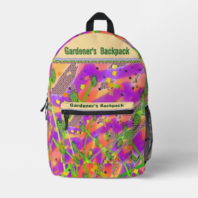 Sac À Dos Imprimé Gardener (Recto)