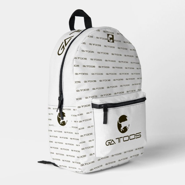 SAC À DOS IMPRIMÉ GATTOOS (Coin arrière gauche)