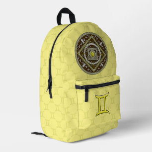 Sac À Dos Imprimé Gemini Mandala