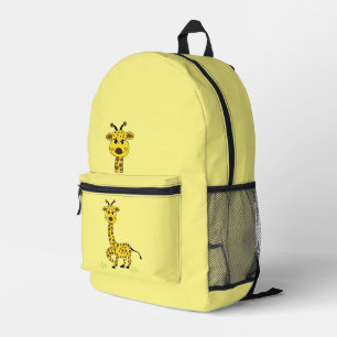 Sac À Dos Imprimé Giraffe Animal Enfants Mignon Retour à l'école