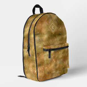 Sac À Dos Imprimé Glam or parties scintillant disco miroirs motif mo
