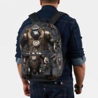 Gorille à vapeur futuriste