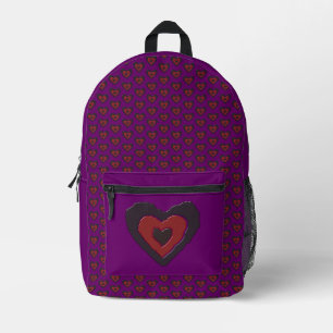 Sac À Dos Imprimé Gothique Melting Love Heart
