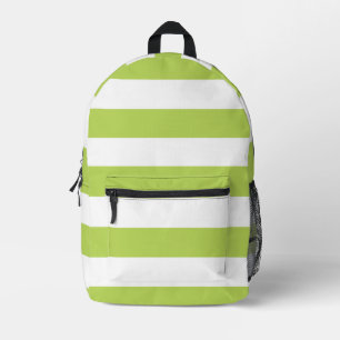 Sac À Dos Imprimé Grandes Tailles Vertes, Grandes Tailles Blanches,