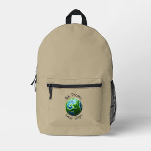 SAC À DOS IMPRIMÉ GRANDS RÊVES PETITES ÉTAPES