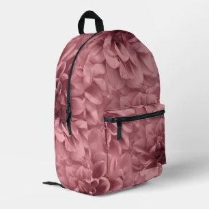 Sac À Dos Imprimé Grappe florale de Mauve Dahlias