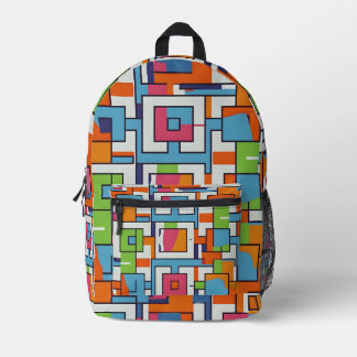 Sac À Dos Imprimé "Gras fusion rétro"