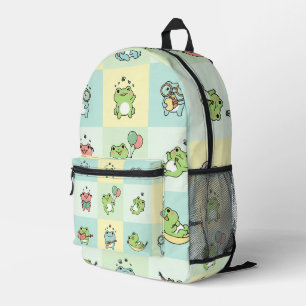 Sac À Dos Imprimé Grenouilles avec de petits loisirs