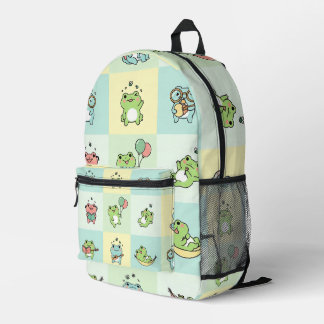 Sac À Dos Imprimé Grenouilles avec de petits loisirs