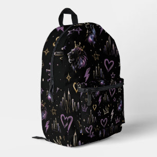 Sac À Dos Imprimé Gribouillage Cosmique Graffiti Urbain