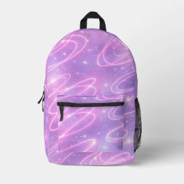 Sac À Dos Imprimé Gribouillis néon rose électrique art IA 