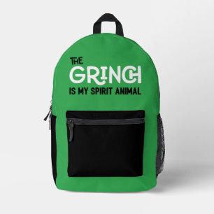 Sac À Dos Imprimé Grinch est mon Animal Spirituel