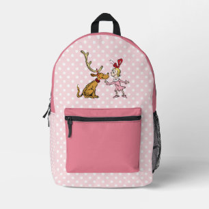 Sac À Dos Imprimé Grinch Max et Cindy Lou Who