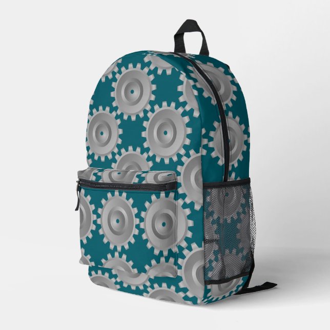 Sac À Dos Imprimé Gris (Coin arrière droit)