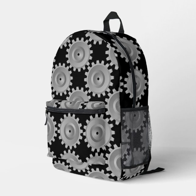 Sac À Dos Imprimé Gris (Coin arrière droit)