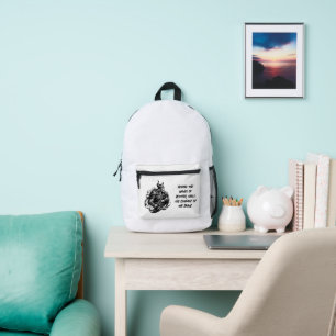 Sac À Dos Imprimé guerrier viking sans peur avec poignard. IA ART