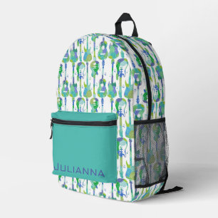 Sac À Dos Imprimé Guitares personnalisées