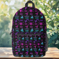 Gymnastique Pink Violet Turquoise Vault Bars Poutr