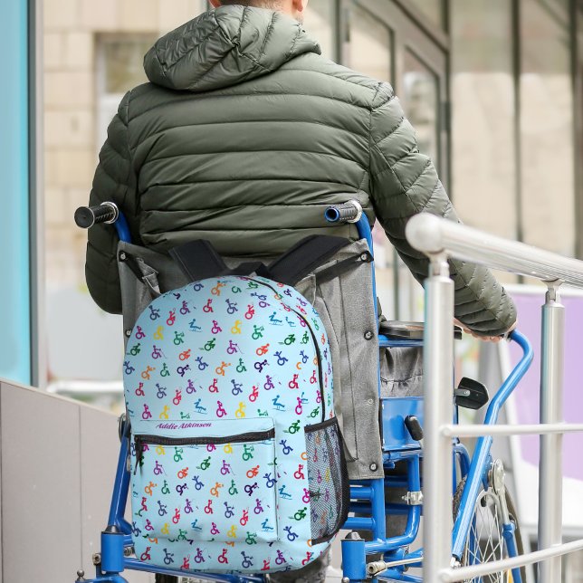 Sac À Dos Imprimé Handicap Stick Man With Fun (Créateur téléchargé)