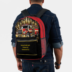 Sac À Dos Imprimé Heroes City Firetruck Hero